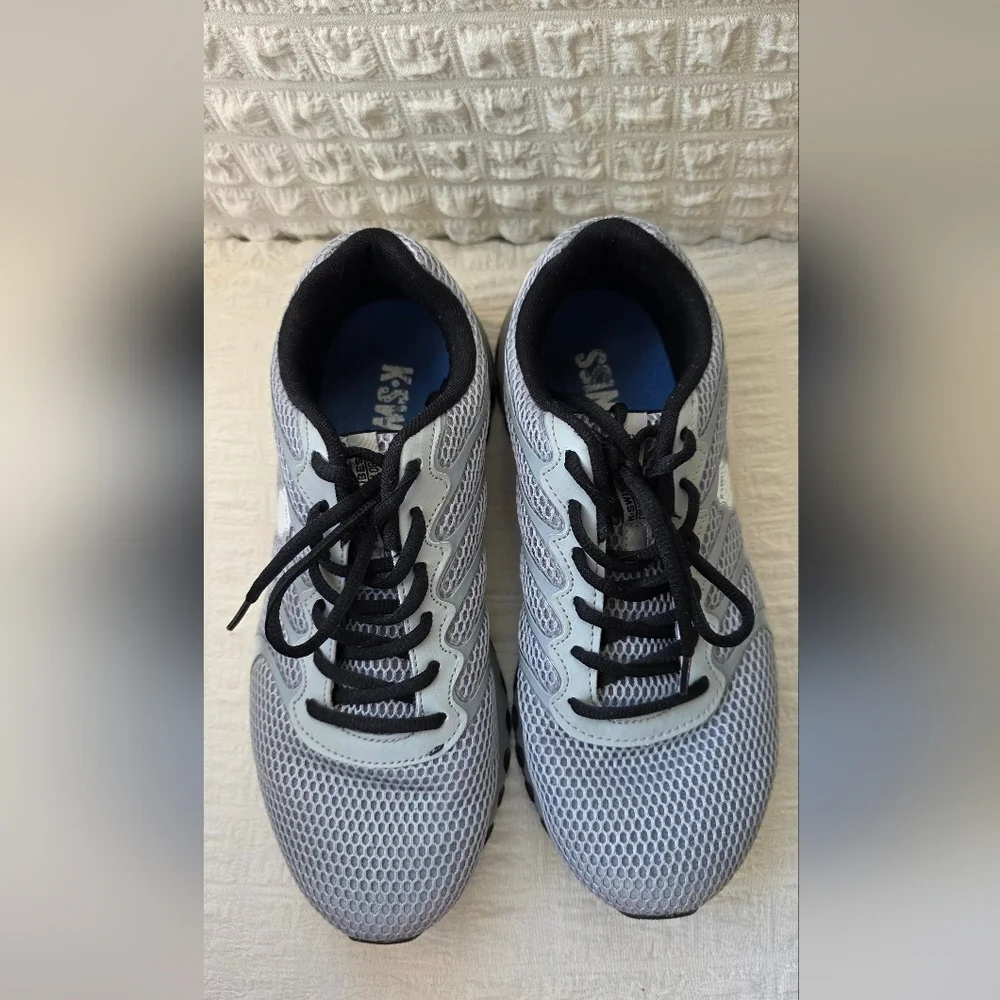 K-Swiss Gray and Black Athletic Shoes